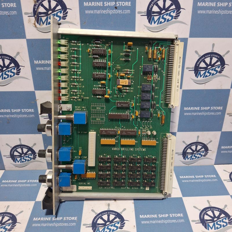 VARCO DRILLING SYSTEMS SCR INTERFACE ASSY-NO-87920 REV-F PCB CARD copy