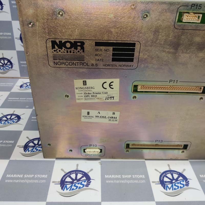 KONGSBERG NORCONTROL AUTOMATION OPU 8810 ORDER PRINTER UNIT-3 KONGSBERG NORCONTROL AUTOMATION OPU 8810 ORDER PRINTER UNIT