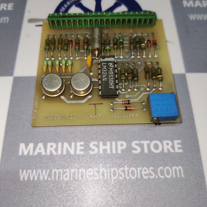 NORCONTROL AUTOMATION NN-847 HE220333B IO ADAPTOR AC-VOLTAGE FREQUENCE INPUT PCB