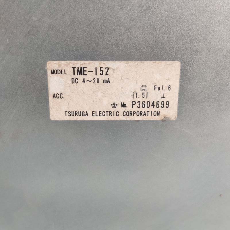 TSURUGA ELECTRIC TME-152 P3604699 RELAY METER