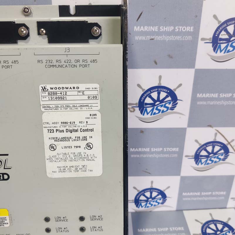 WOODWARD 723-9906-619-8280-412 REV-B-E DIGITAL CONTROL