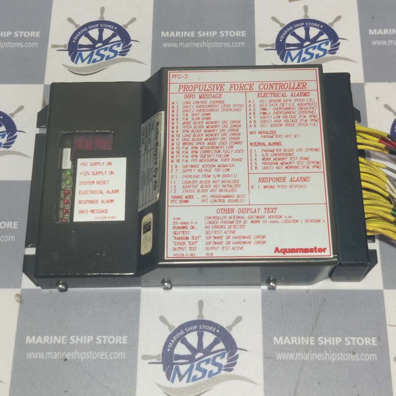 AQUAMASTER-RAUMA ROLLS-ROYCE PFC-3X-TJ52634 PROPULSIVE FORCE CONTROLLER copy