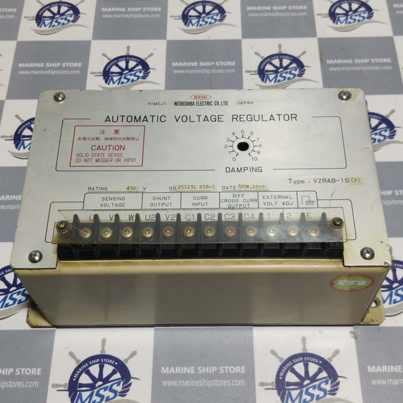 NISHISHIBA ELECTRIC VZRAB-1S-P AUTOMATIC VOLTAGE REGULATOR
