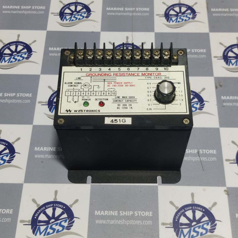WESTRONICS SBAG-202 GROUNDING RESISTANCE MONITOR-1 WESTRONICS SBAG-202 GROUNDING RESISTANCE MONITOR