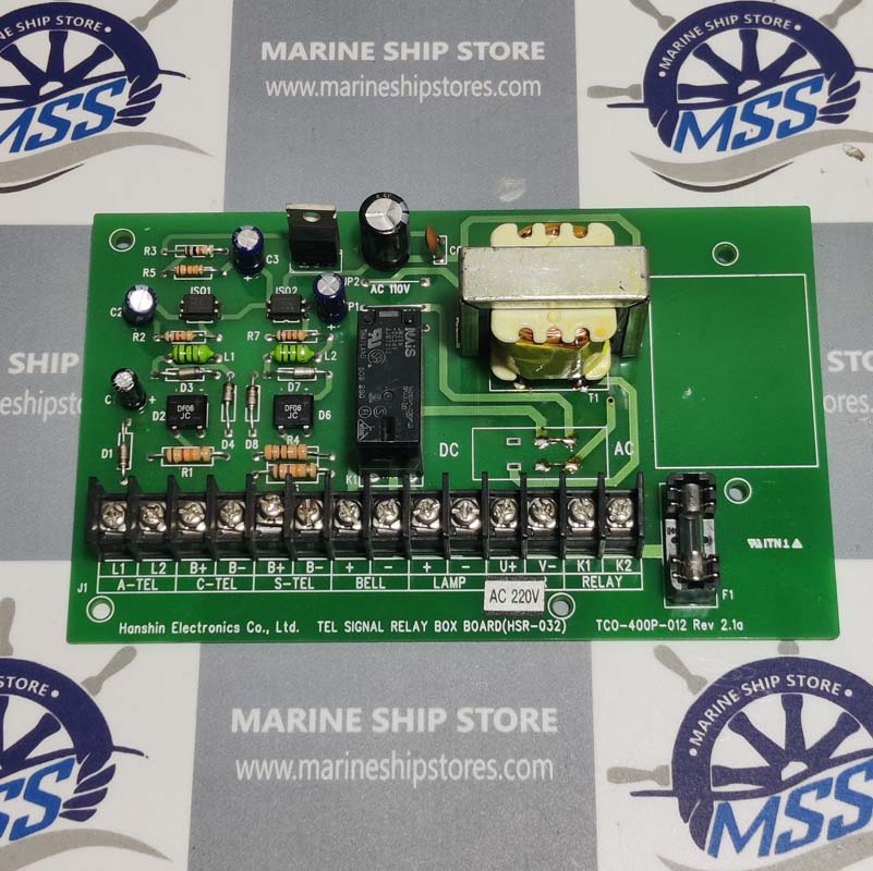 HANSHIN ELECTRONICS TCO-400P-012 REV.21A HSR-032 TEL SIGNAL RELAY BOX BOARD-1 HANSHIN ELECTRONICS TCO-400P-012 REV.21A HSR-032 TEL SIGNAL RELAY BOX BOARD