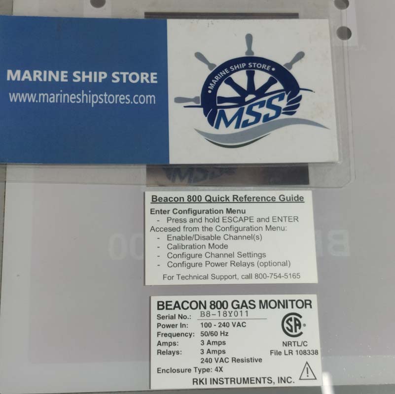 RKI INSTRUMENTS BEACON 800 GAS MONITOR