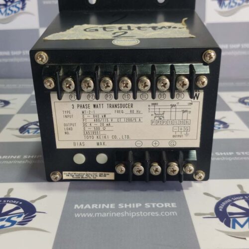 TOYO KEIKI MT-2-1 3 PHASE WATT TRANSDUCER