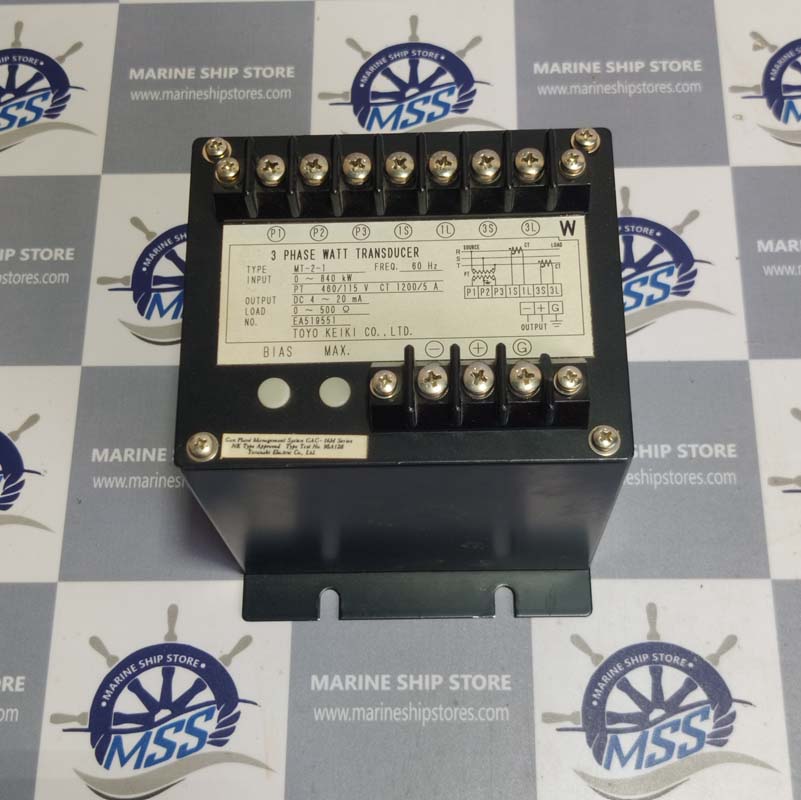 TOYO KEIKI MT-2-1 3 PHASE WATT TRANSDUCER copy