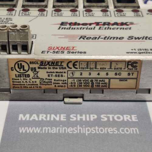 SIXNET ET-5ES SERIES ETHERTRAK 5 PORT INDUSTRIAL ETHERNET SWITCH