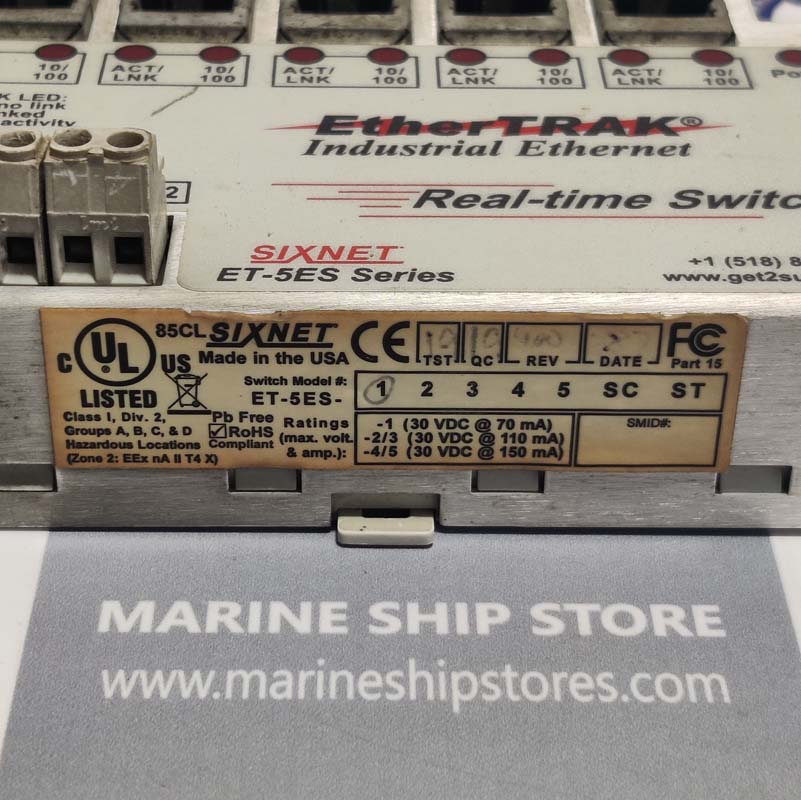 SIXNET ET-5ES SERIES ETHERTRAK 5 PORT INDUSTRIAL ETHERNET SWITCH