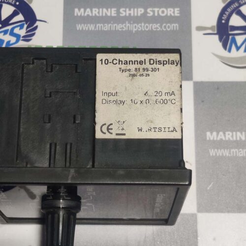 WARTSILA DIESEL 81-99-301 10-CHANNEL DISPLAY EXHAUST GAS TEMP METER
