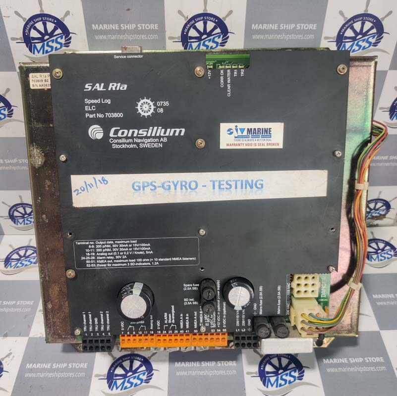 CONSILIUM SALR1a-ELC-703800 SPEED LOG MAIN UNIT