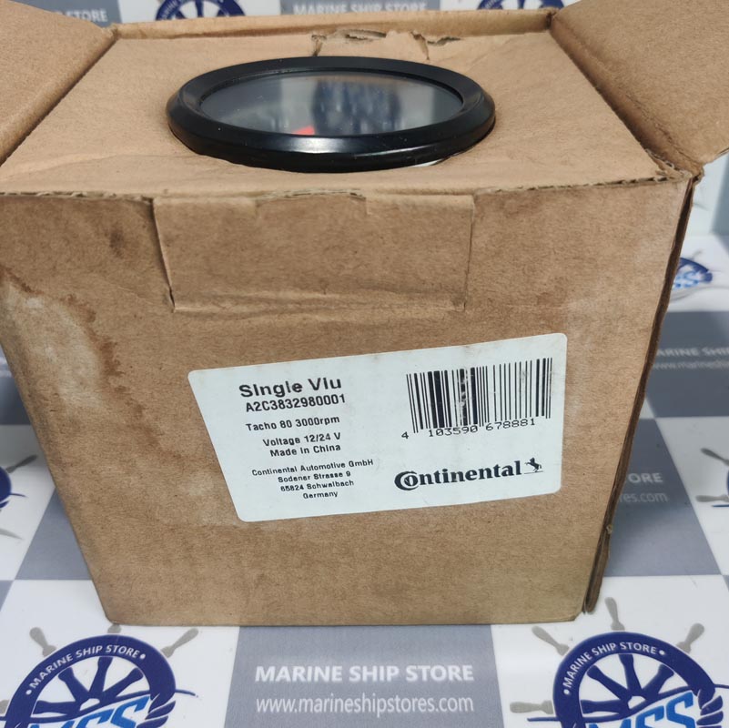 CONTINENTAL AUTOMOTIVE VDO-A2C3832980001-3000RPM SINGLEVIU TECHOMETER
