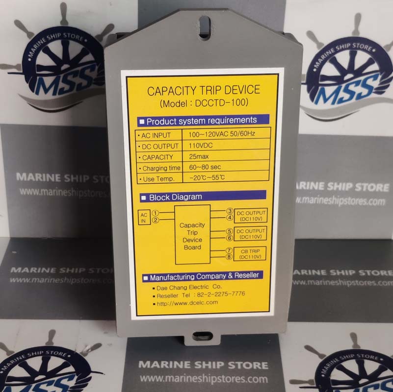 DAE CHANG ELECTRIC DCCTD-100 CAPACITY TRIP DEVICE