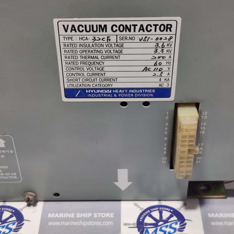HYUNDAI HEAVY INDUSTRIES HCA VACUUM CONTACTOR-1 HYUNDAI HEAVY INDUSTRIES HCA VACUUM CONTACTOR