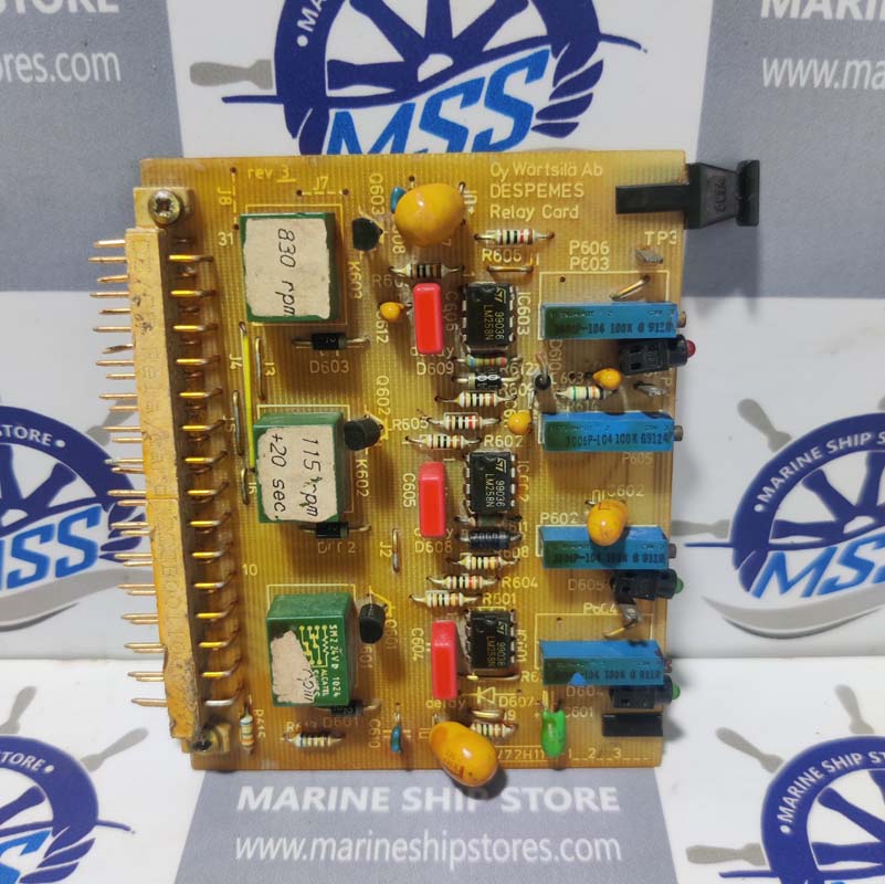 WARTSILA 3V72H115 REV.3 DESPEMES RELAY CARD