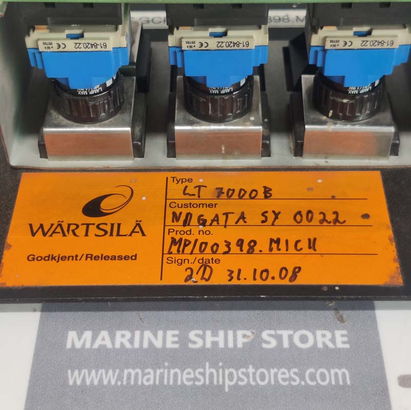 WARTSILA LT7000B-1341106-GCP-PP01-MP-000398.M1C11P SWITCH PANEL-1 WARTSILA LT7000B-1341106-GCP-PP01-MP-000398.M1C11P SWITCH PANEL