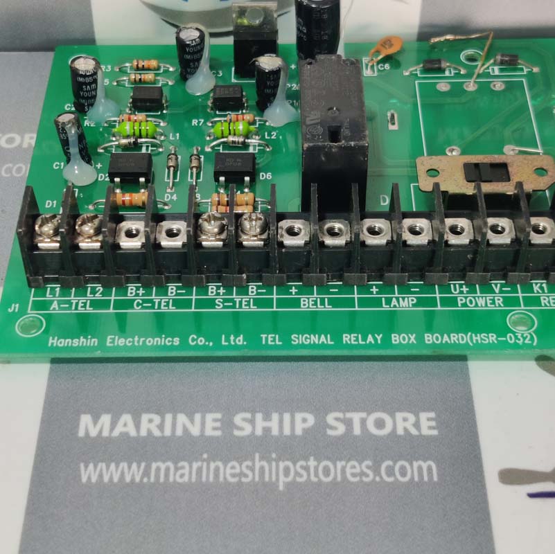 HANSHIN ELECTRONICS TCO-400P-012-REV-2.1B-HSR-032 TEL SIGNAL RELAY BOX BOARD