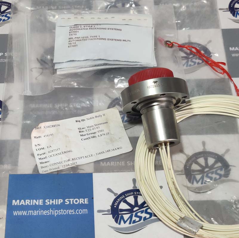 OCEANEERING 0297357 CONNECTOR RECEPTACLE-316SS-14P-16AWG KIT