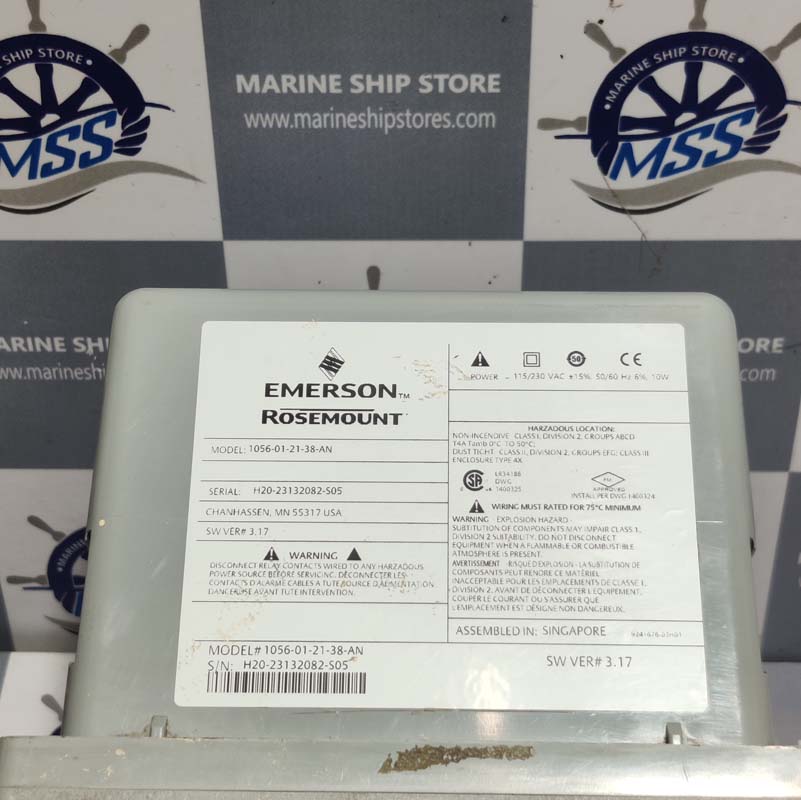 ROSEMOUNT EMERSON 1056-01-21-38-AN DUAL INPUT ANALYZER