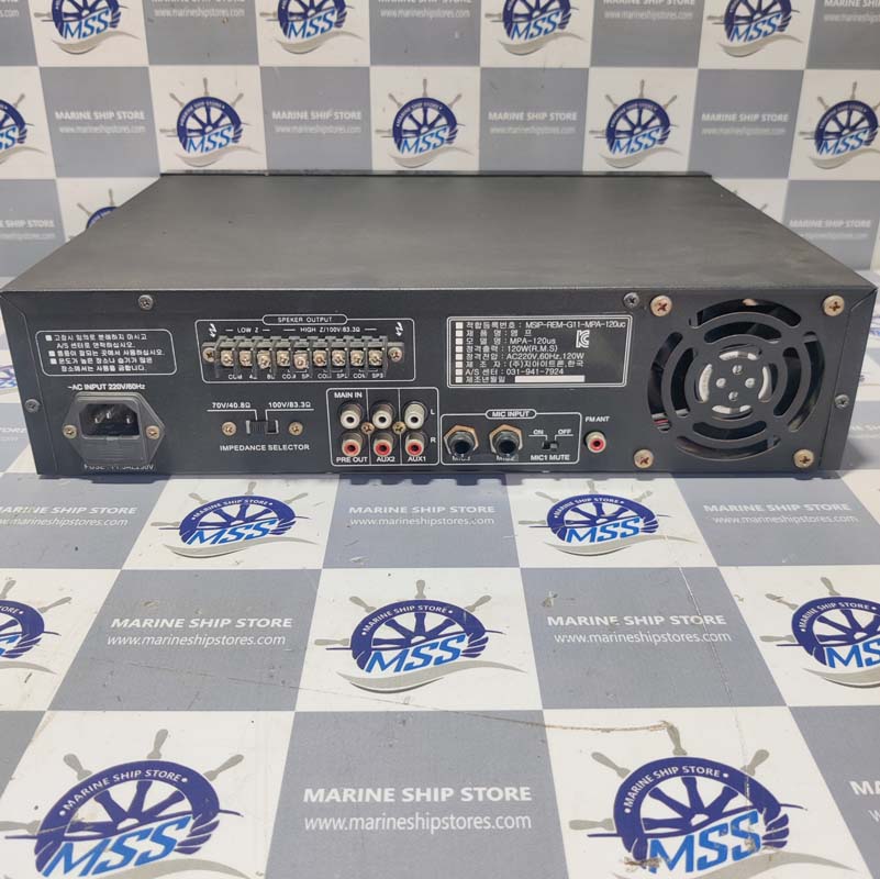 SWEICO MPA-120US PUBLIC ADDRESS AMPLIFIER