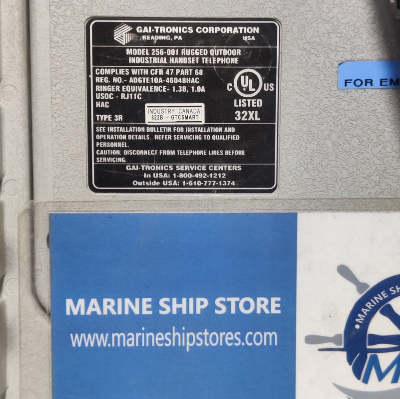 GAI-TRONICS 256-001 INDUSTRIAL HANDSET TELEPHONE