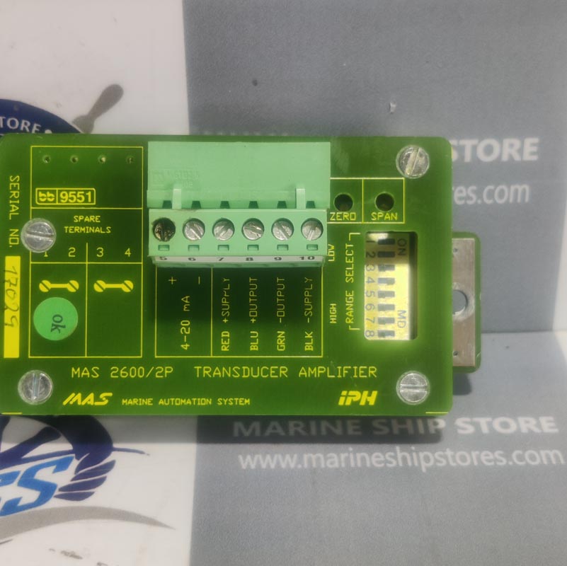 MARINE AUTOMATION SYSTEM MAS 2600-2P TRANSDUCER AMPLIFIER PCB