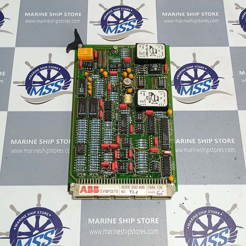 ABB SYNPOL D 3DDE 300 406 CMA-126 AE4 PCB CARD-2 ABB SYNPOL D 3DDE 300 406 CMA-126 AE4 PCB CARD