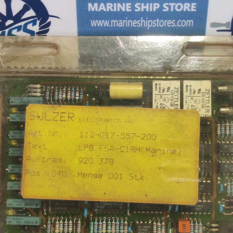 SULZER 112.017.557.200 PCB CARD-1 SULZER 112.017.557.200 PCB CARD