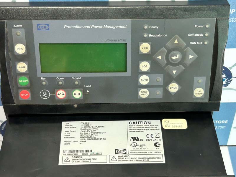 DEIF PPM-3-DG PART NO-100177276.10 PROTECTION AND POWER MANAGEMENT WITH DISPLAY
