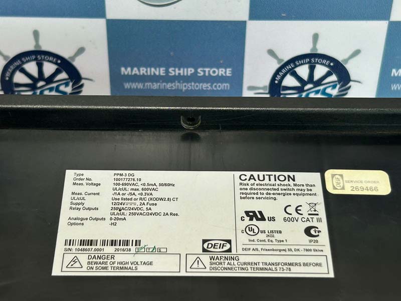 DEIF PPM-3-DG PART NO-100177276.10 PROTECTION AND POWER MANAGEMENT WITH DISPLAY
