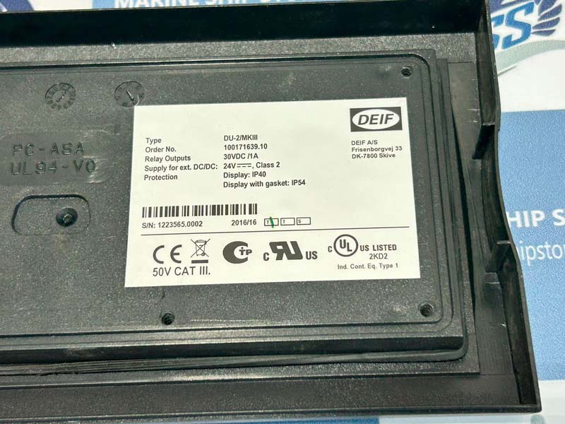 DEIF PPM-3-DG PART NO-100177276.10 PROTECTION AND POWER MANAGEMENT WITH DISPLAY