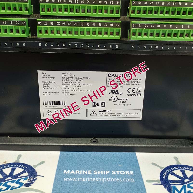 DEIF PPM-3DG-920015536.10 PROTECTION AND POWER MANAGEMENT SYSTEM