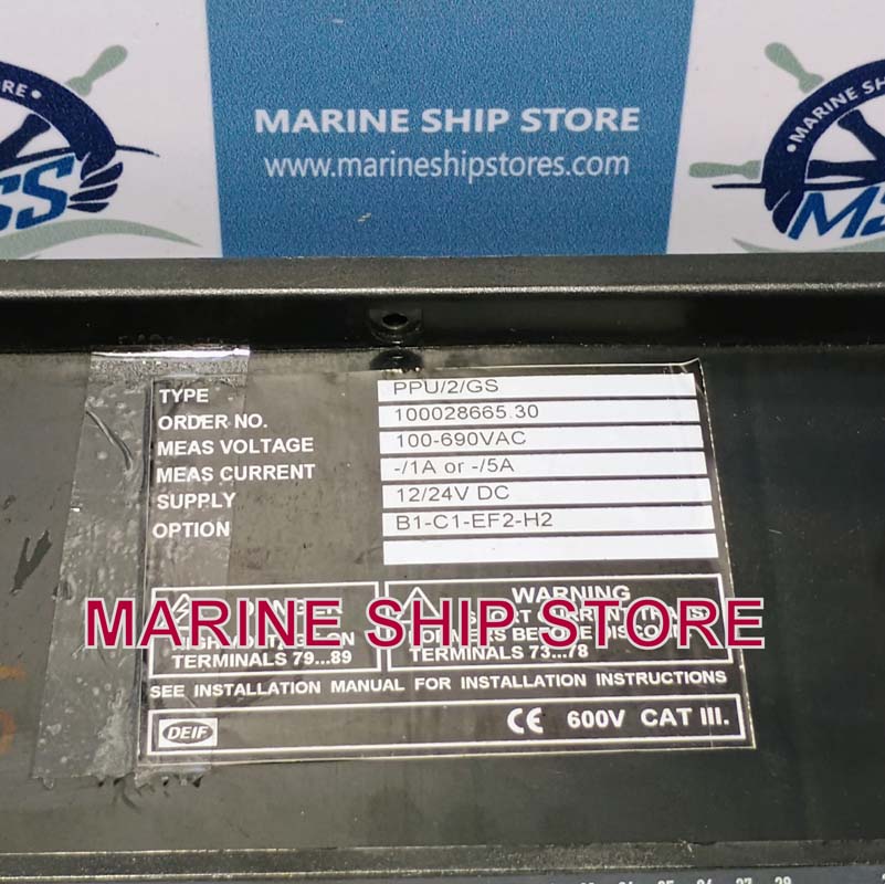 DEIF PPU-2-GS-100028665.30 PROTECTION AND POWER MANAGEMENT SYSTEM
