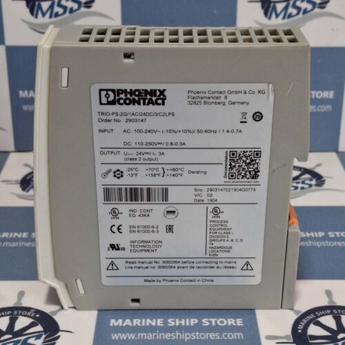 PHOENIX CONTACT TRIO-PS-2G-1AC-24DC-3-C2LPS-2903147 POWER SUPPLY UNIT
