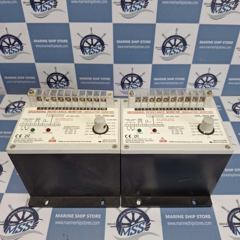 SEOBU SBAG-202 GROUNDING RESISTANCE MONITOR INSULATION MONITOR