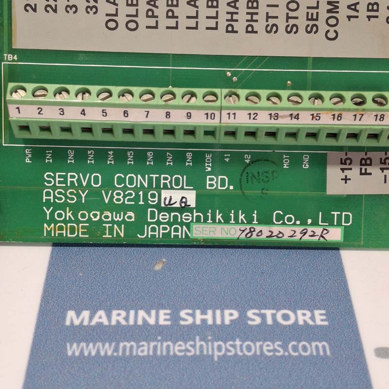 YOKOGAWA DENSHIKIKI ASSY V8219UQ SERVO CONTROL BOARD-1 YOKOGAWA DENSHIKIKI ASSY V8219UQ SERVO CONTROL BOARD