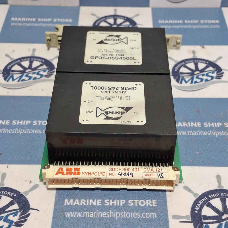 ABB SYNPOL D 3DDE-300-401 CMA-121 AE-1 POWER SUPPLY CARD