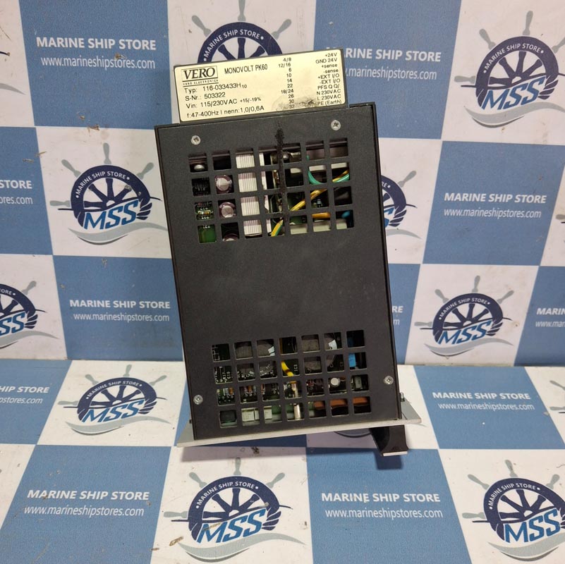 VERO ELECTRONICS MONOVOLT-PK60 116-033433H-10 POWER SUPPLY MODULE-1 VERO ELECTRONICS MONOVOLT-PK60 116-033433H-10 POWER SUPPLY MODULE