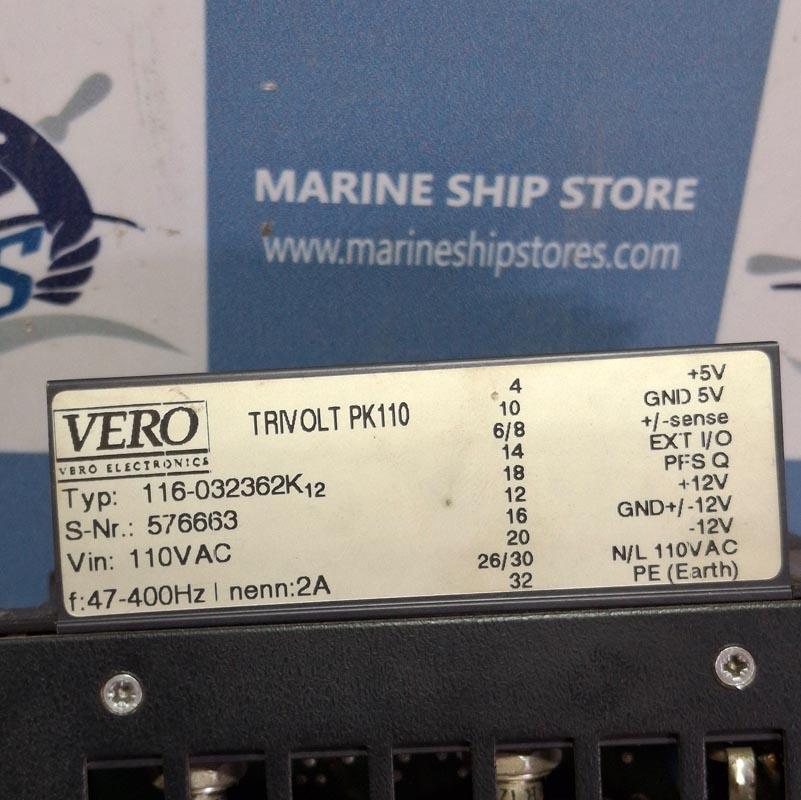 VERO ELECTRONICS TRIVOLT-PK110 116-032362K-12 POWER SUPPLY MODULE