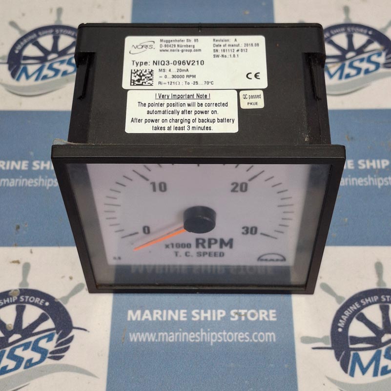 NORIS NIQ3-09V210 X1000 RPM TC SPEED RPM METER